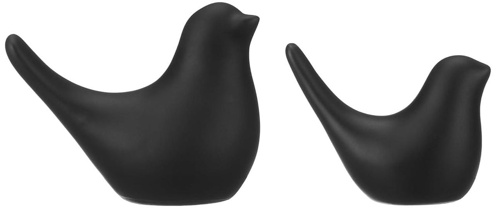 Sweetheart Matte Birds – Cute Black Couple Decor