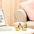 Golden Lovebirds – Luxury Bird Couple Figurines